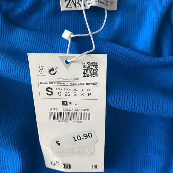 Zara Womens Tank Blue - Picture 3 of 3